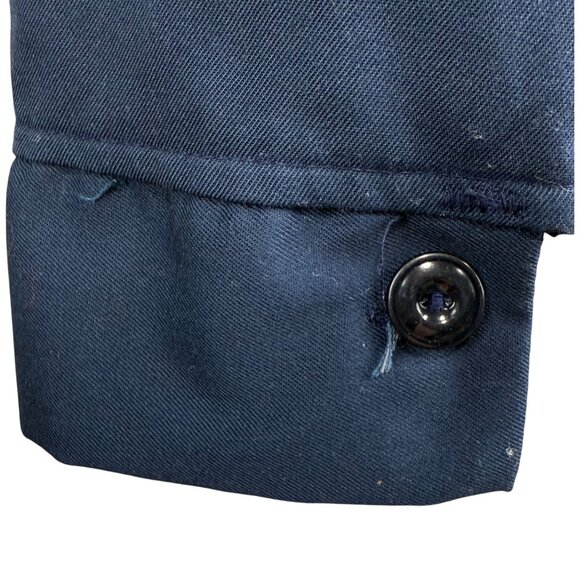 Vintage Ford Mechanic60's  Navy Blue Work Jacket By Miller Mfg Co Medium Scovill - Picture 13 of 13